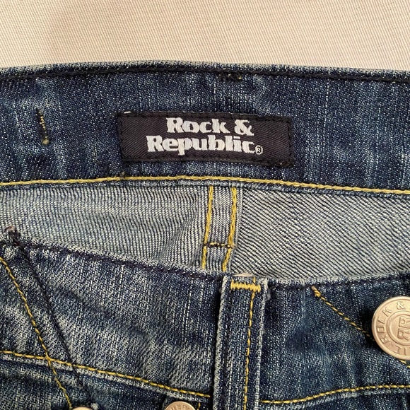 Rock & Republic ‘CHRISSY Chraw’ crop jeans / capris; “Cut #: 3105” - Picture 8 of 10